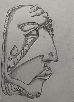 Pencil sketch abstract